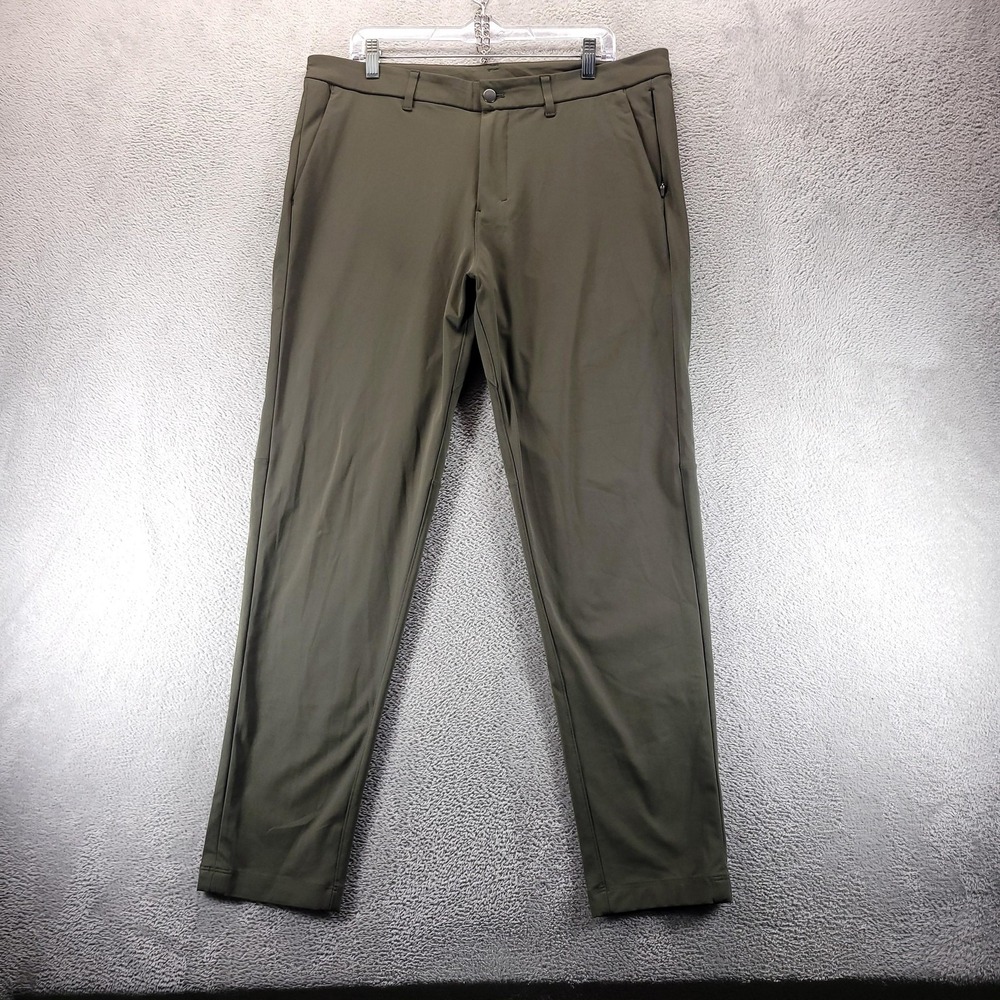 Lululemon Pants Mens 36x32 Green Slim Commission Travel Office Work Casual
